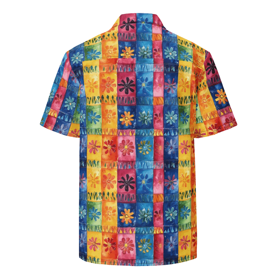 Textured Floral Pattern-Seamless Papel Picado Hawaiian Shirts product image (2)