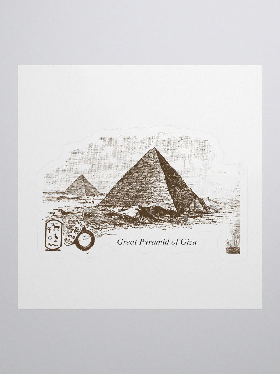 Great Pyramid of Giza - Scientific Illustration Stickers product image (1)
