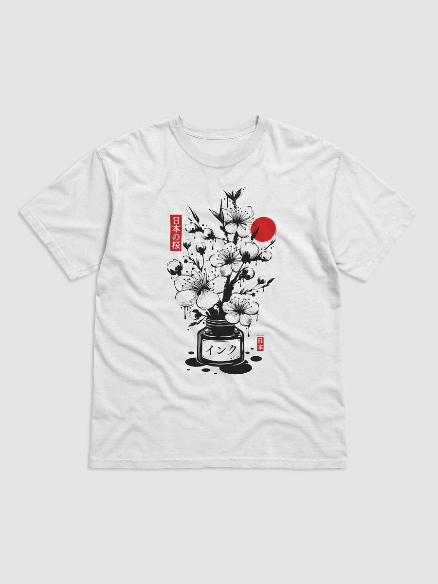 Black Cherry Blossom Japanese Ink - Heavyweight T-Shirt product image (75)