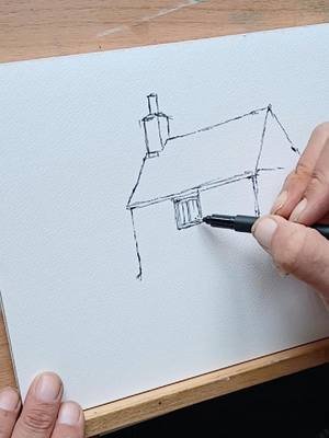 🏠 Heute kein Haustier – ich hab’ ein Haus gezähmt! 🎨🎸 Normalerweise male ich Fellnasen, aber heute hat sich ein Haus vor mein Aquarell gesetzt. Und zur Sicherheit hab’ ich’s mit Gitarre beruhigt. Keine Sorge, es hat nicht gebellt. 😅#zeichnenmachtglücklich #artistsoftiktok #zeichnung #sketch #urbansketching#fyp