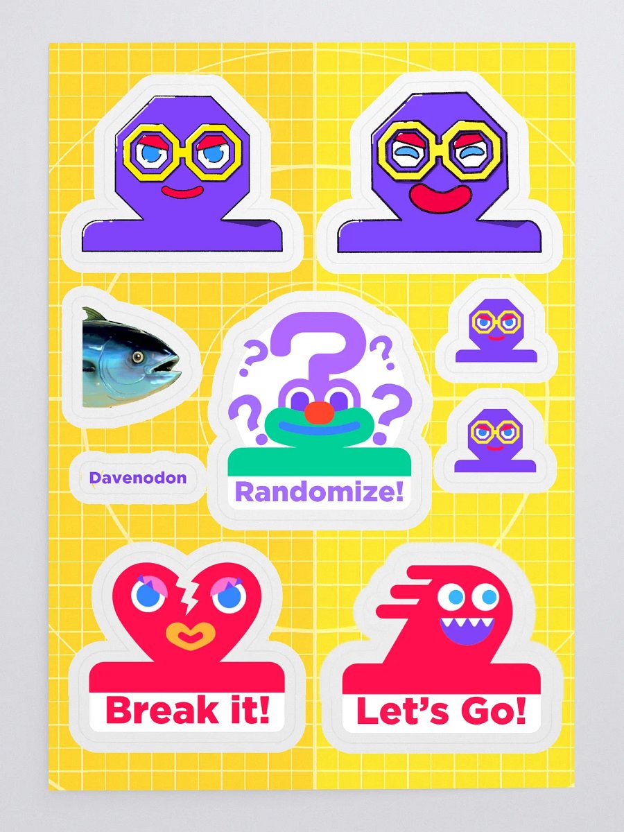 Davenodon Sticker Sheet product image (3)