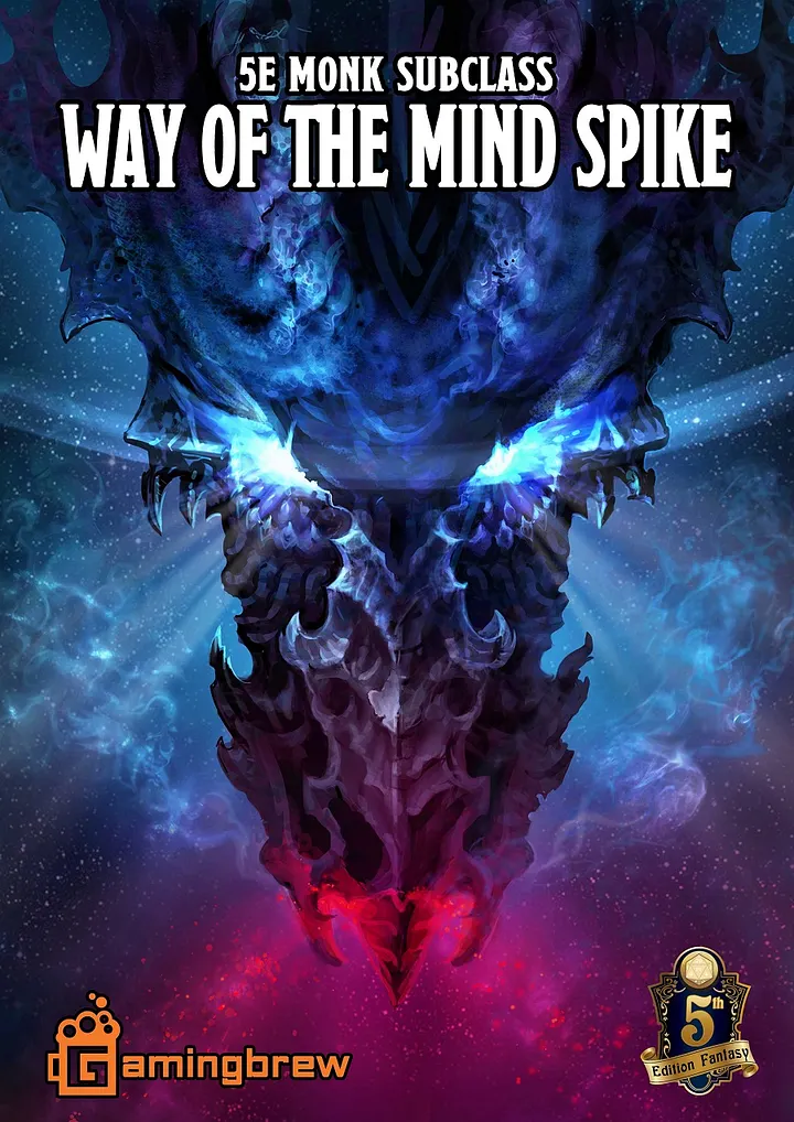 Way of the Mind Spike | 5E Monk Subclass product image (1)