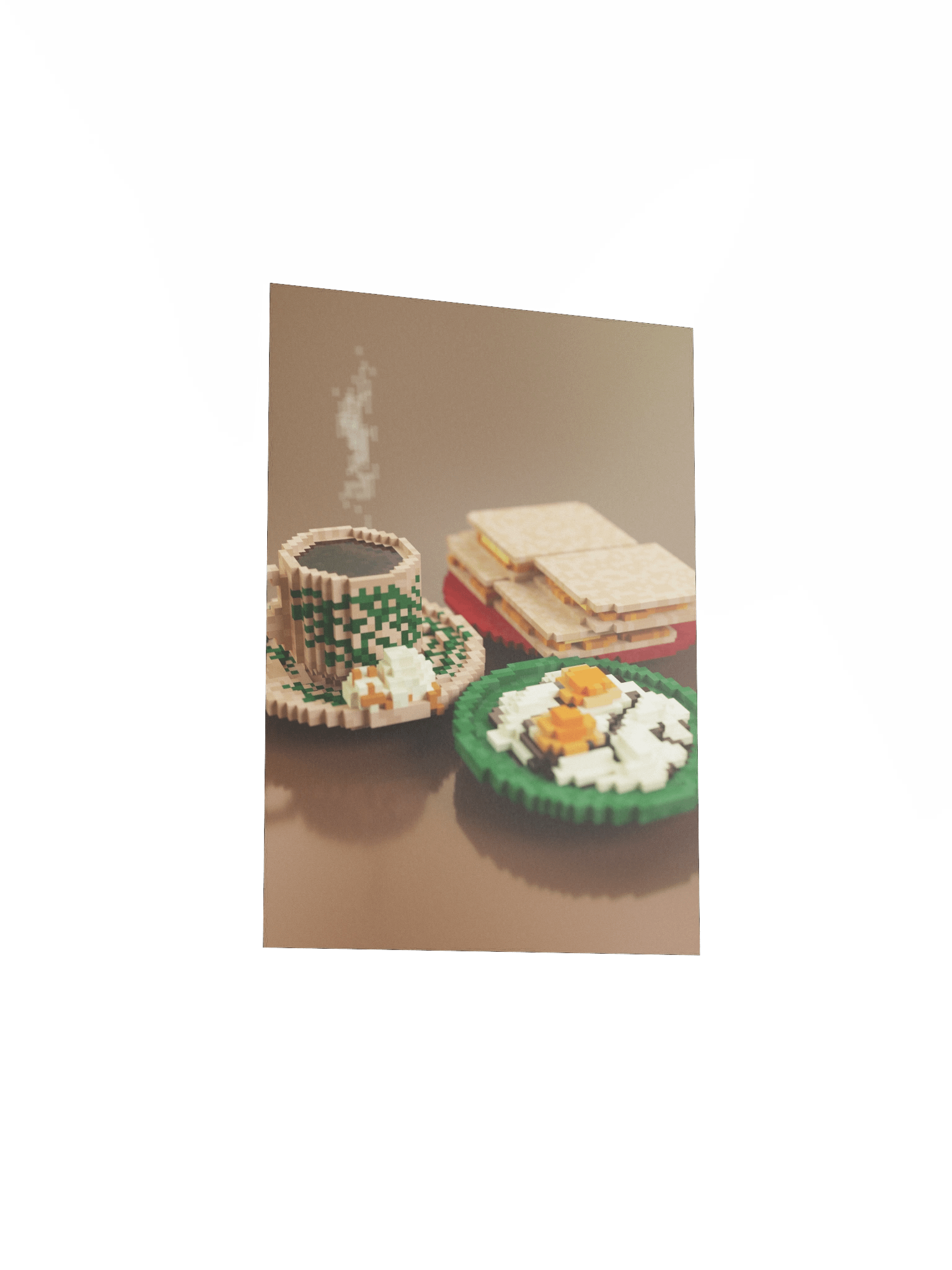 Nostalgic mornings 🌙 art print product image (4)