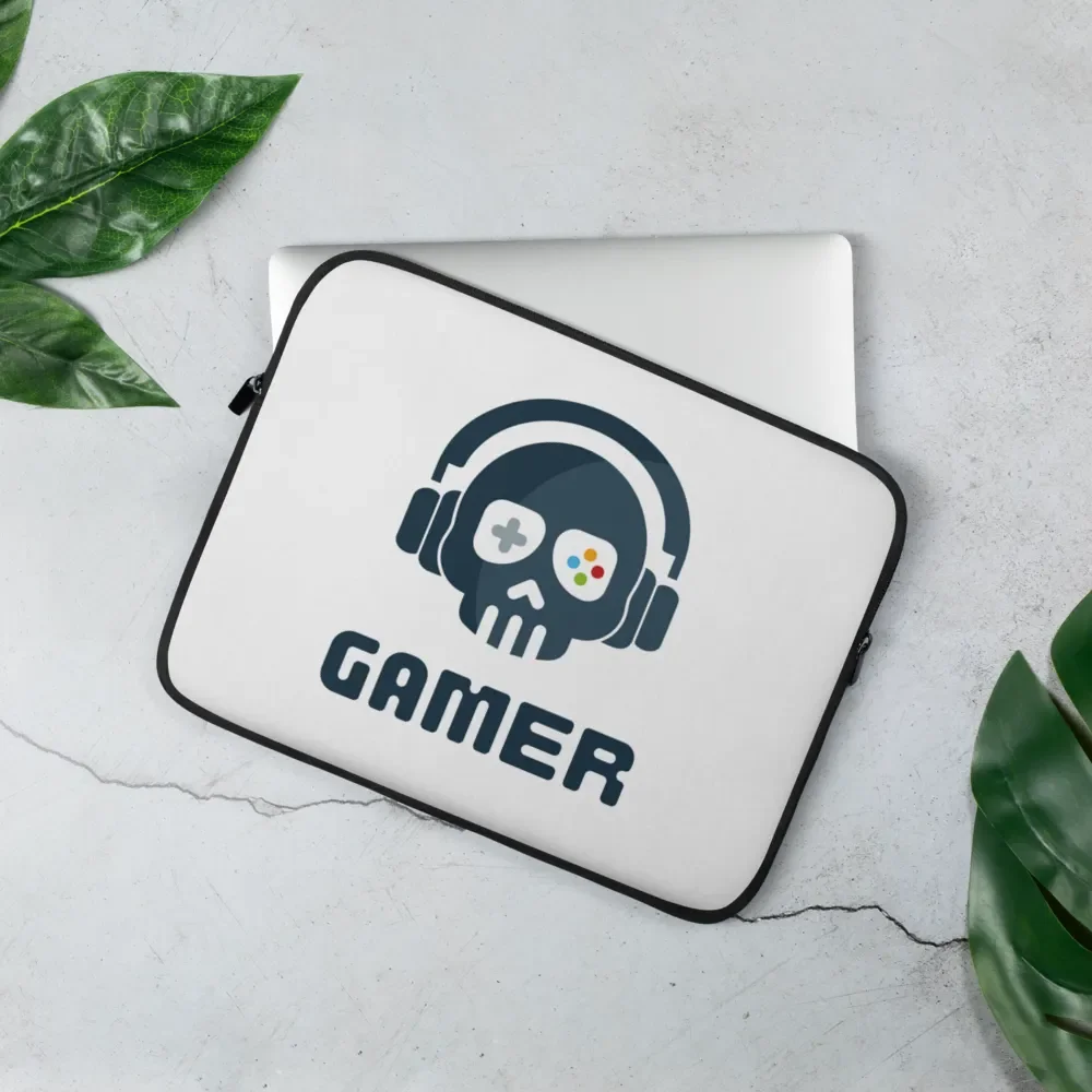Gamer's Skull Laptop Sleeve product image (3)