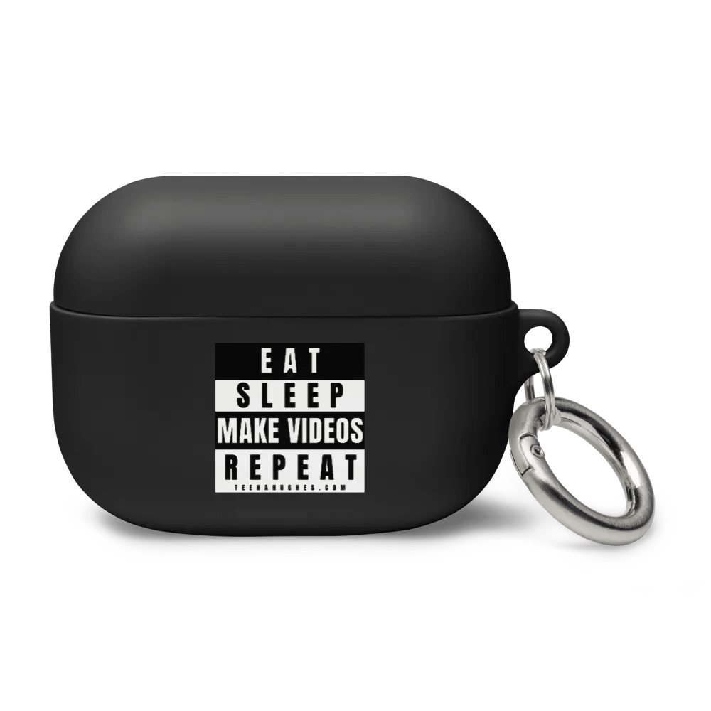 Eat Sleep Make Videos Repeat – Black Earpods Case product image (4)