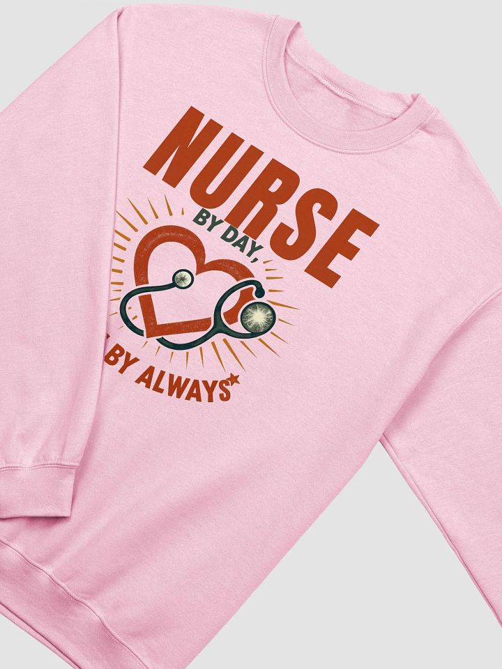 Nurse By Day Mom By Always Crewneck Sweatshirt product image (12)