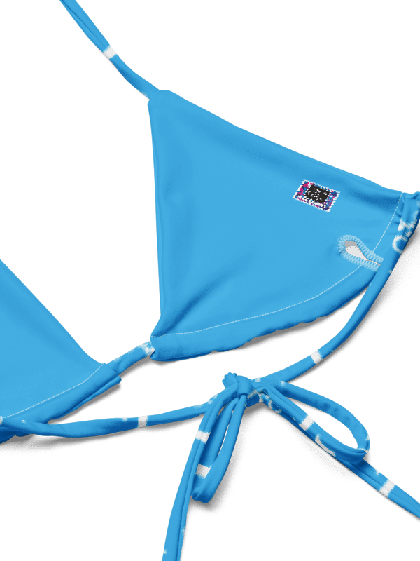BOURNE to Cape Cod™ | White Logo on Deep Sky Blue | String Bikini – Bold, Beachy & Totally Luxe product image (7)