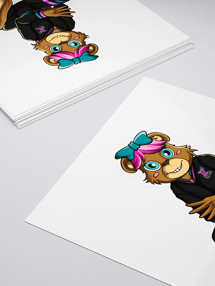 Sitting Girl Bear Sticker product image (4)