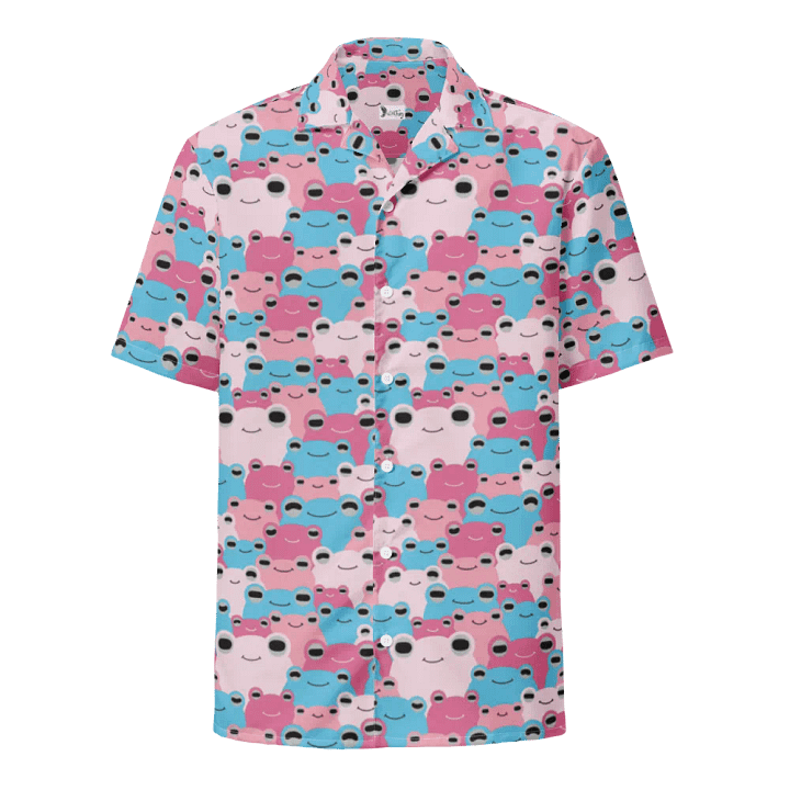 Frog-waiian Shirt Trans Flag Colors product image (1)