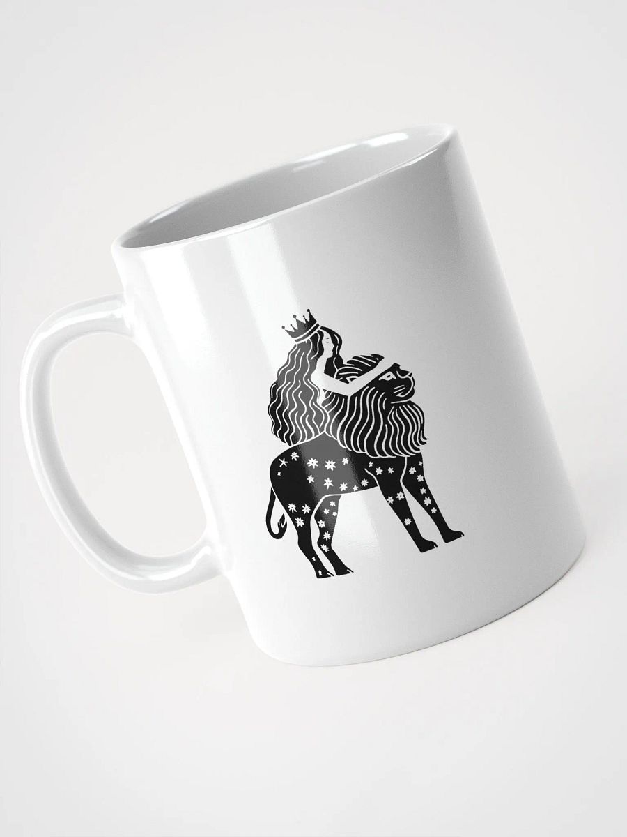 Midnight Reflections Mug - Leo Zodiac Line Art | Lion Star Sign Artwork for Astrology Lovers product image (3)