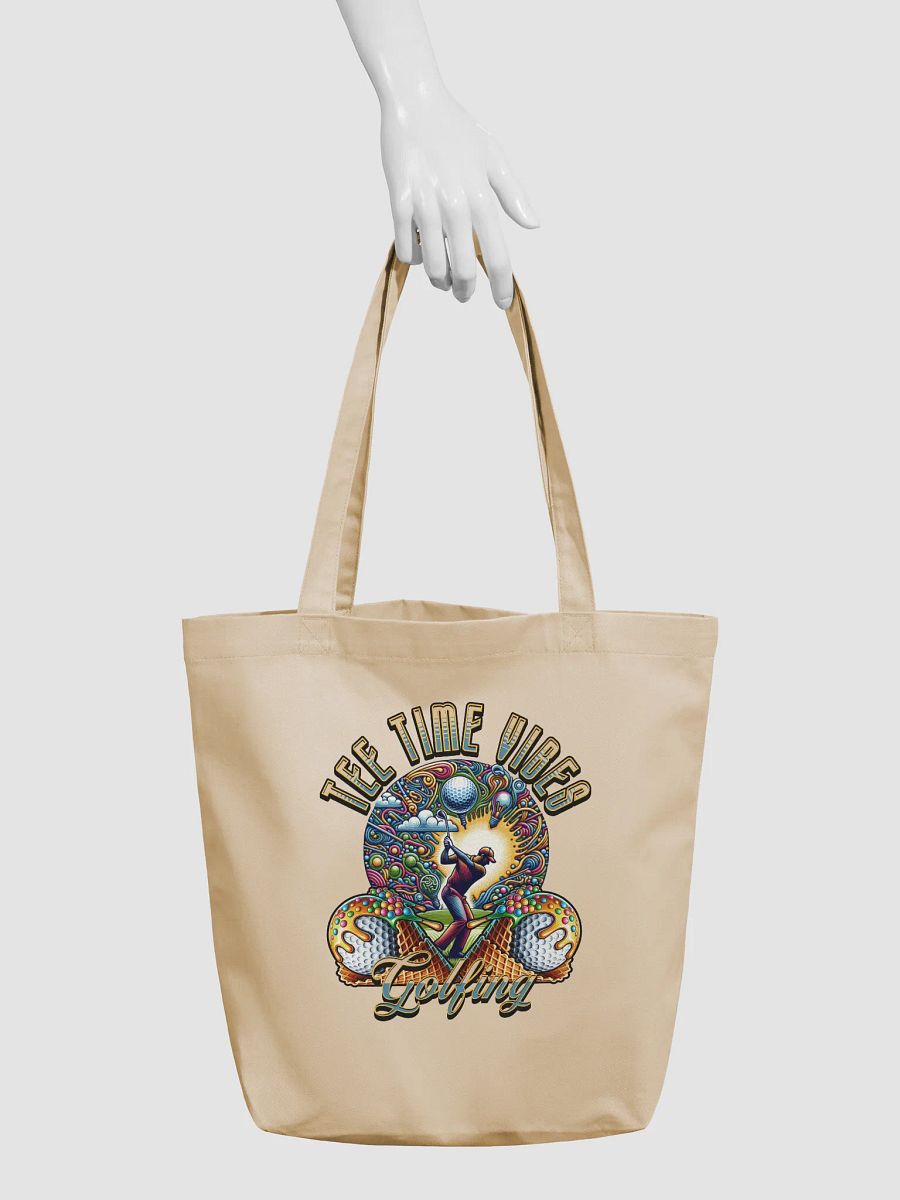 Tee Times Vibes Golfing Eco-Friendly Tote Bag product image (6)