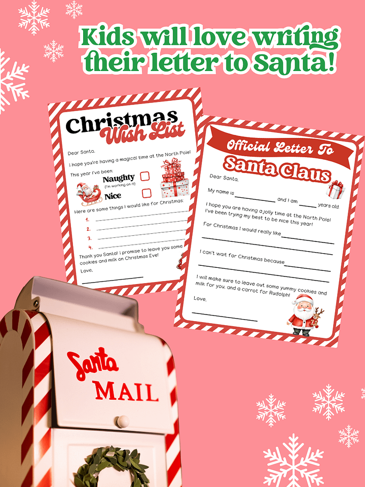 OFFICIAL LETTER & WISH LIST TO SANTA product image (2)