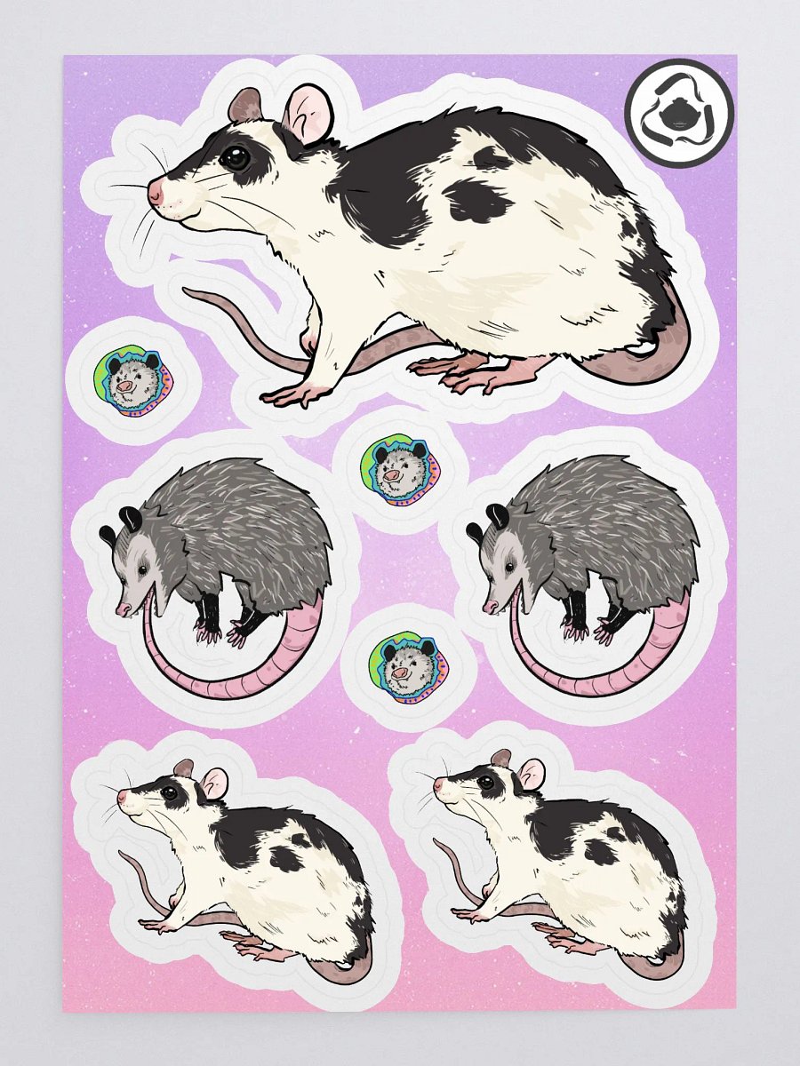 Rats and Possums sticker sheet product image (1)