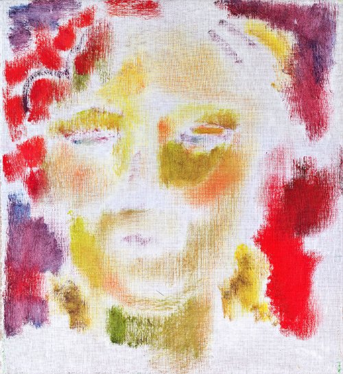 Kerouac #1 (1986) on canvas (12" x 12") product image (1)
