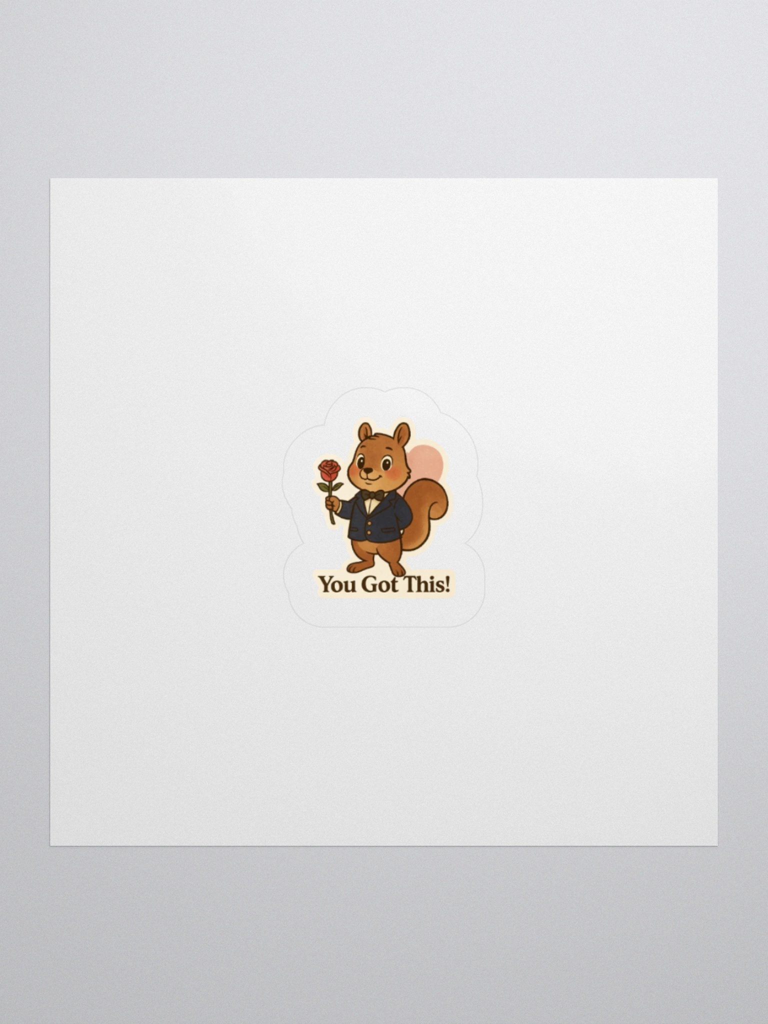 Squirrel Love Kiss Cut Stickers product image (1)