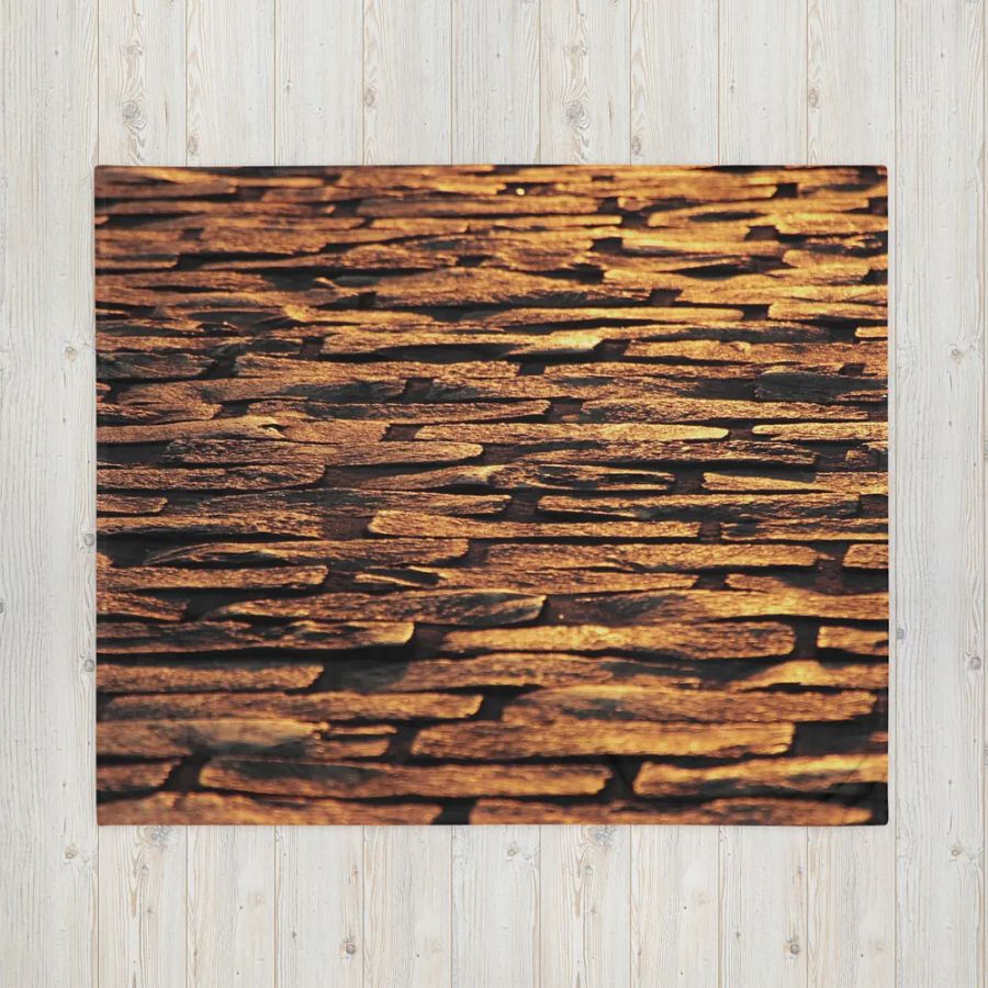 Golden Glow Stone Throw Blanket product image (4)