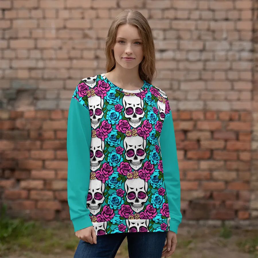 Floral Skull Fiesta Unisex Sweatshirt product image (1)