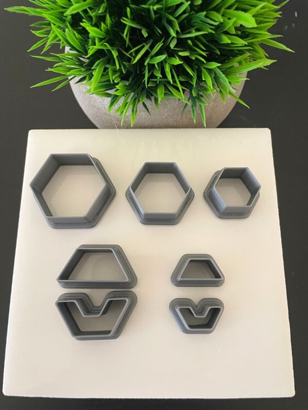 Hexagon Clay Cutter - 7 Piece Set product image (1)