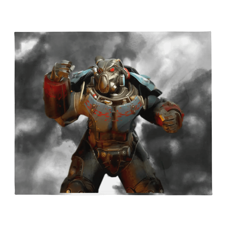 Power Armor Smokey Cloud Throw Blanket product image (1)