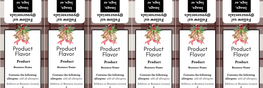 Spiced Plaid Label Template Bundle product image (2)