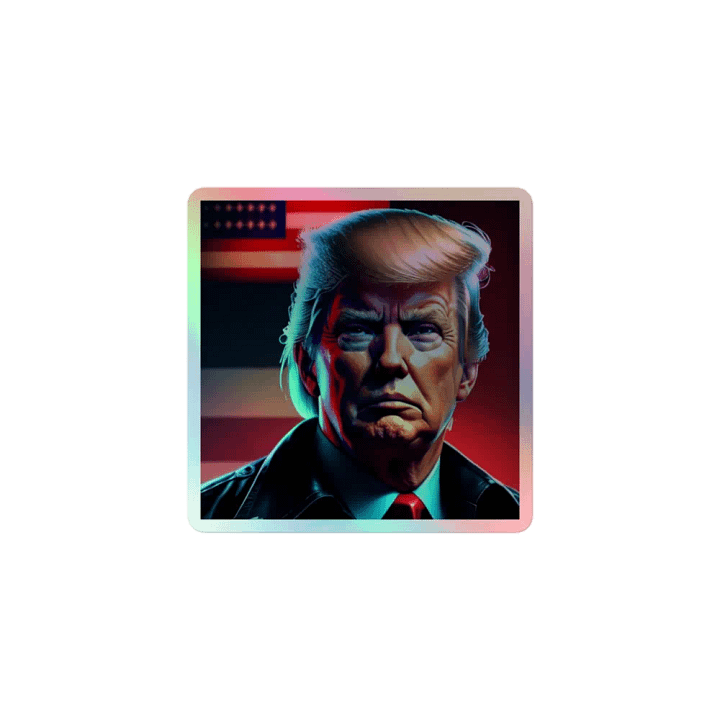 Touch of Patriotism Holographic Sticker product image (1)