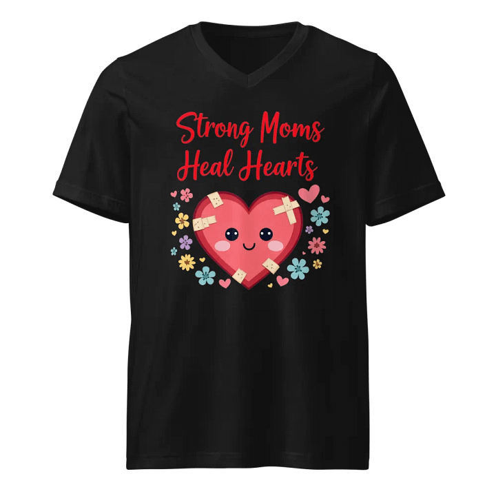 Strong Moms, Healing Hearts V-Neck Tee product image (1)