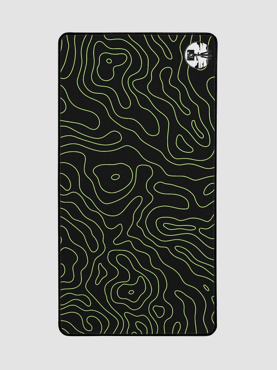lime/black damascus deskpad product image (2)