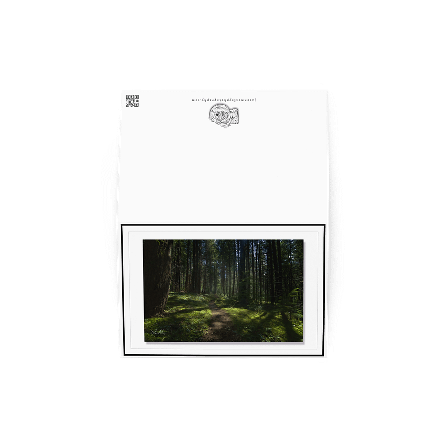 Lower Dungeness Trail Timber sun lighting Greeting Card product image (4)