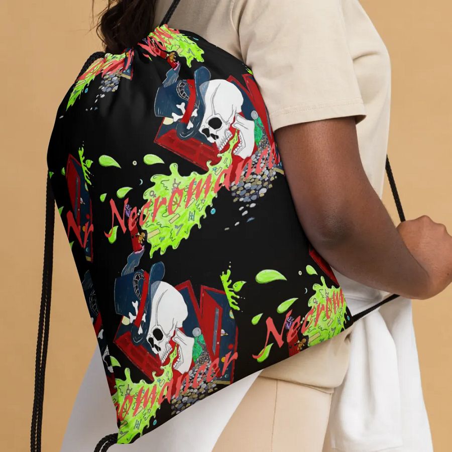 Necromancer All-Over Drawstring Bag product image (4)