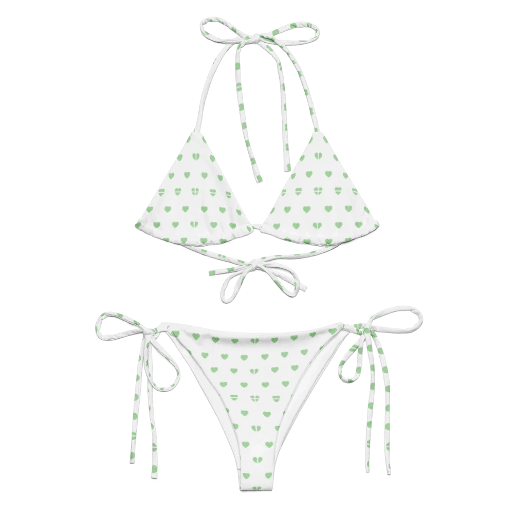Pastel Heart Seamless Pattern String Bikini - v7 product image (6)