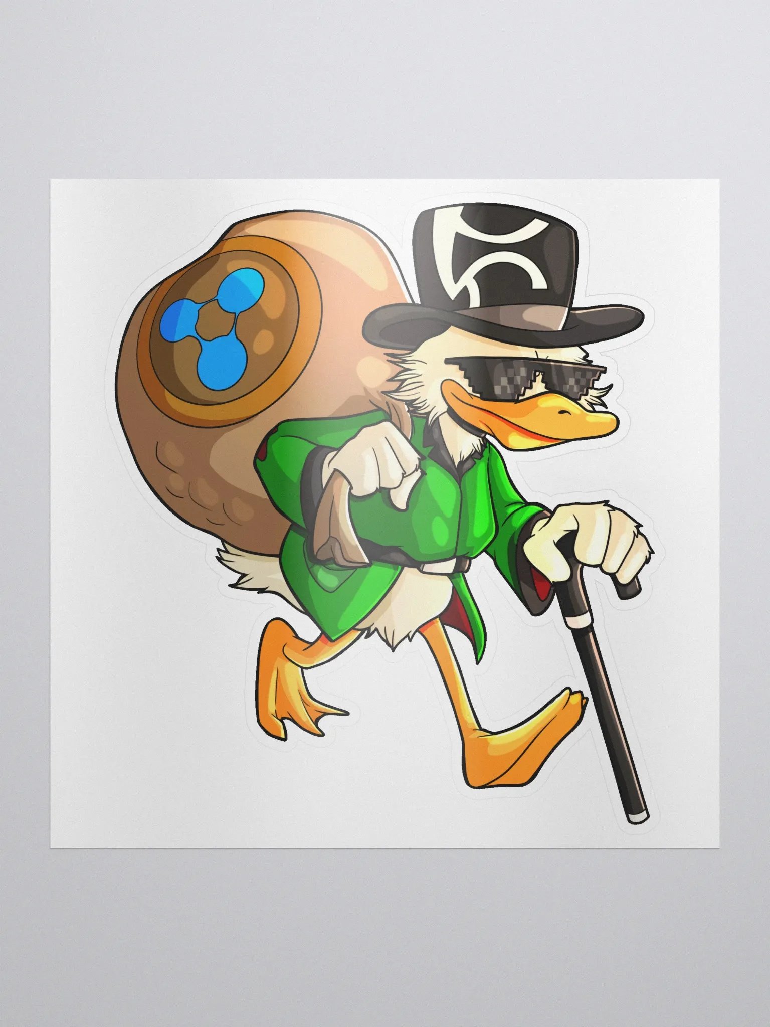 Bag Man Walking Sticker product image (1)