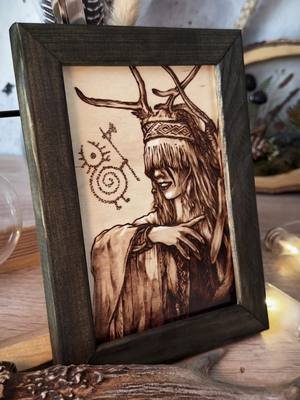 🔥 From Heilung’s ritual to the wood, summoning Maria Franz with fire. I’m stepping out from the shadows, right back to burning. #pyrography #woodburning #handcrafted #artprocess #heilung #mariafranz #ritual #folkmusic 