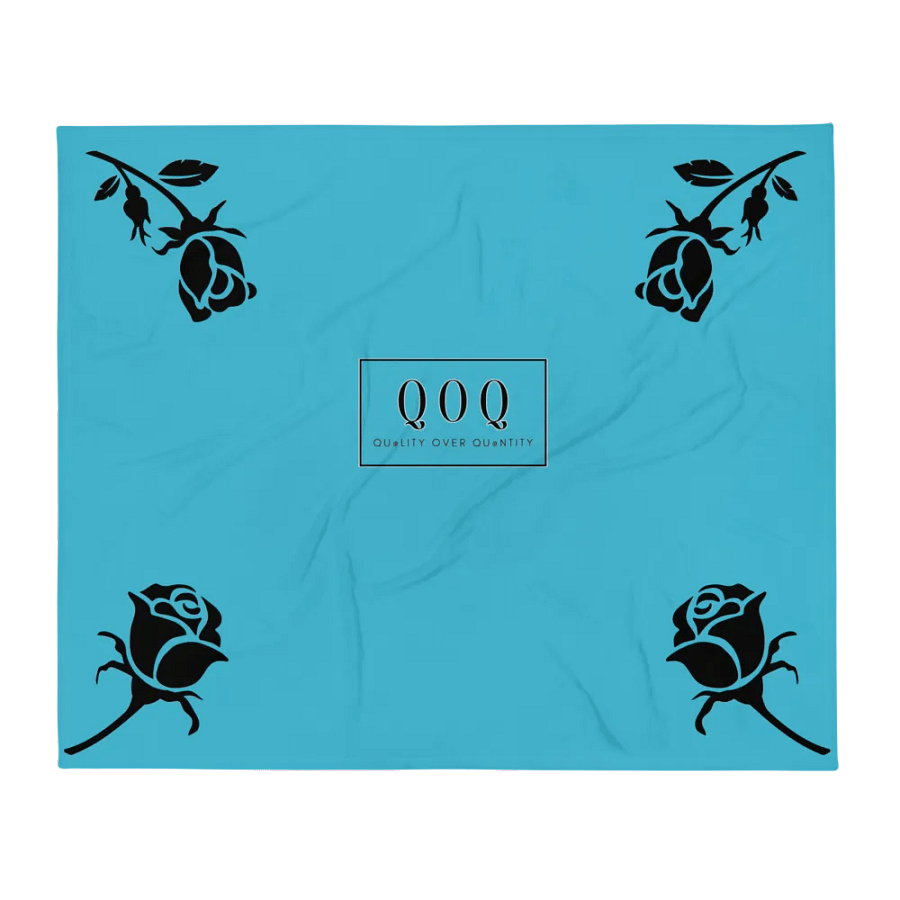 Rose Throw Blanket (Bright Summer Sky) product image (1)