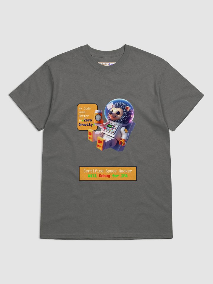 Space Hacker T-Shirt – Funny Astronaut Programmer Tee with IPA Beer | Nerd Festival Vibes product image (2)
