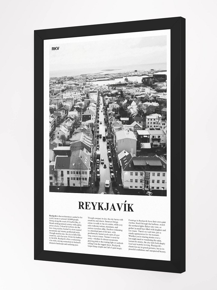 Reykjavik 02 Newspaper Poster | Framed product image (9)