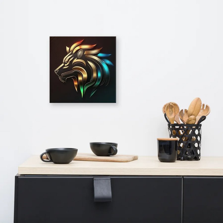 Lion logo canvas product image (13)