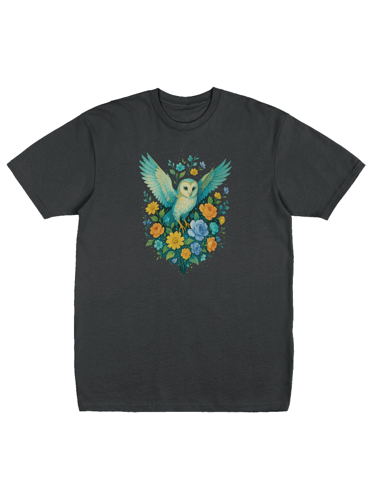 Cottagecore Owl T-Shirt With Wildflower Meadow And Enchanted Forest product image (1)