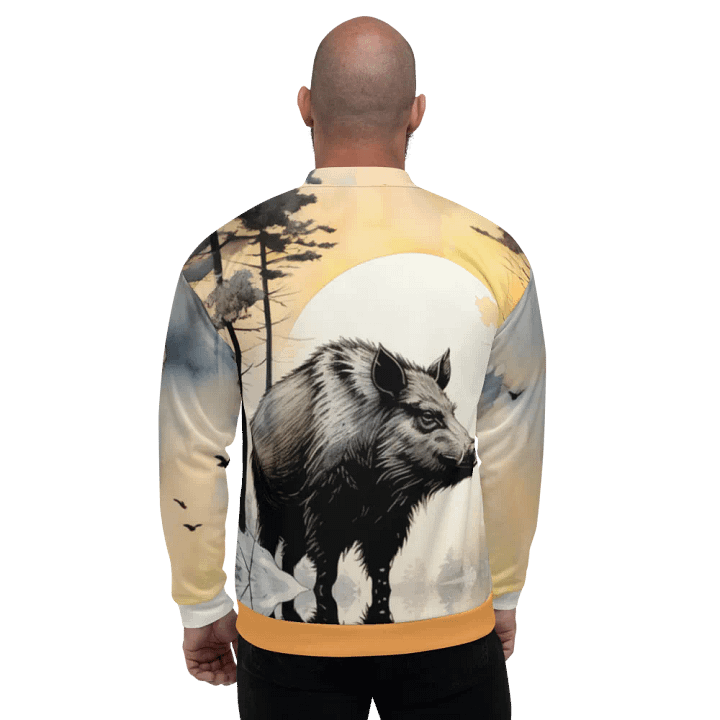 Wild Boar/ All-Over Print Bomber Jacket by Sublicolor 144 product image (2)