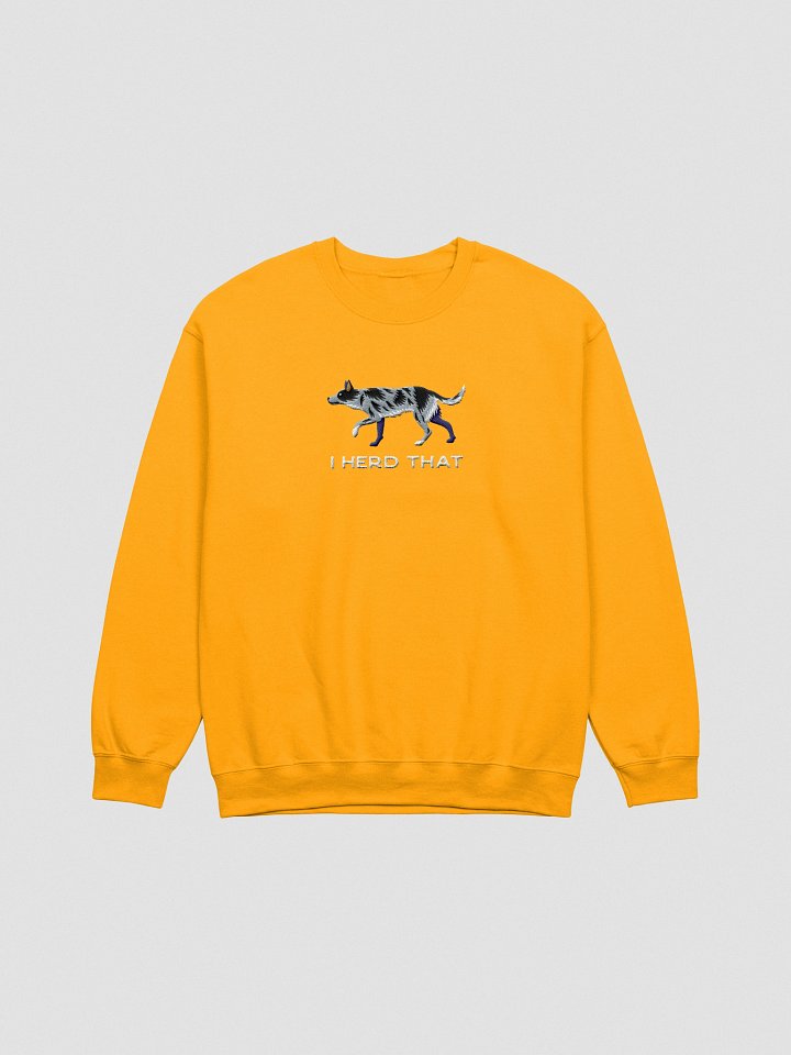 I Herd That Sweatshirt (Embroidered) of an Australian Koolie(Blue Merle) product image (16)