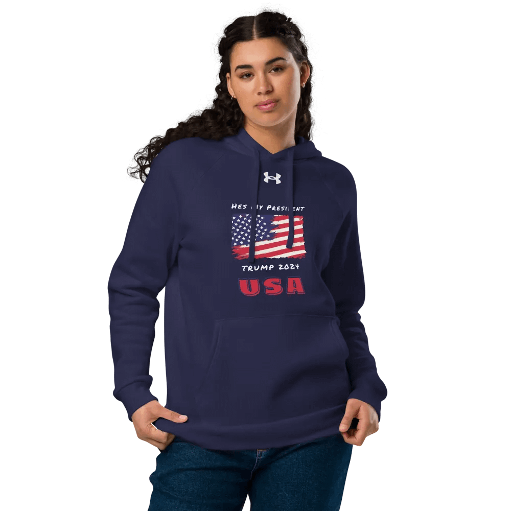 HMP - Under Armor Hoodie - He's My President American Flag Design product image (7)