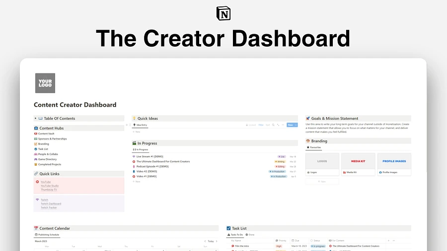 Creator Dashboard