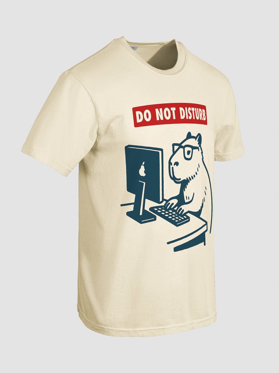 Do Not Disturb Capybara Laptop Tee product image (30)