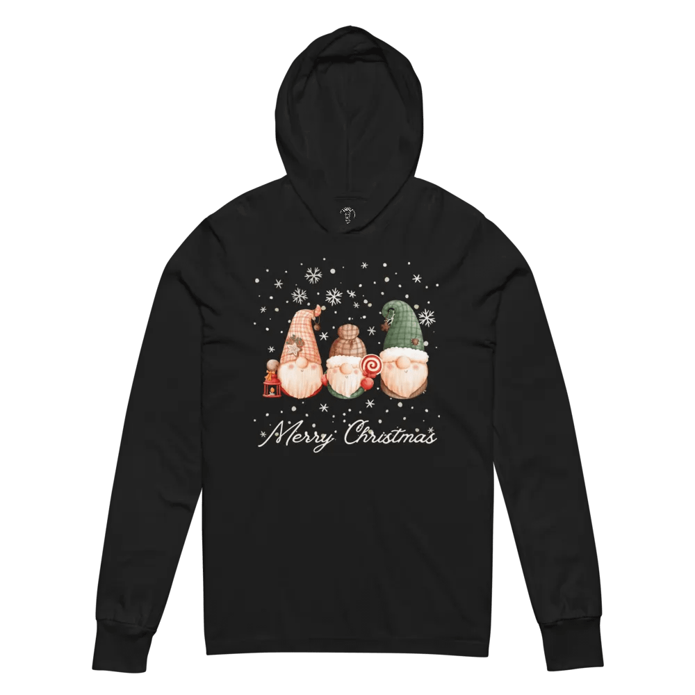 Merry Christmas Gnomie Hooded Tee product image (3)