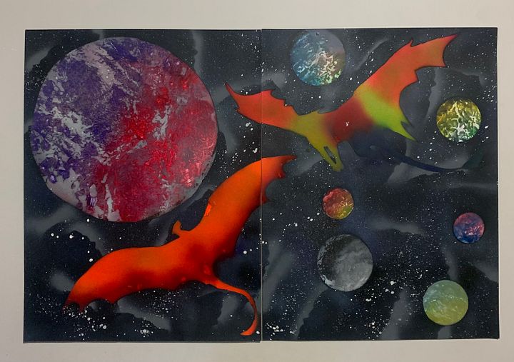 Dragon Spray paint art product image (1)