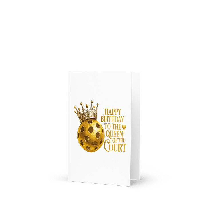 Happy Birthday to the Queen of the Court Card | Pickleball Lover Birthday Card for Pickle ball player, Pickleball Hobby Enthusiasts product image (1)