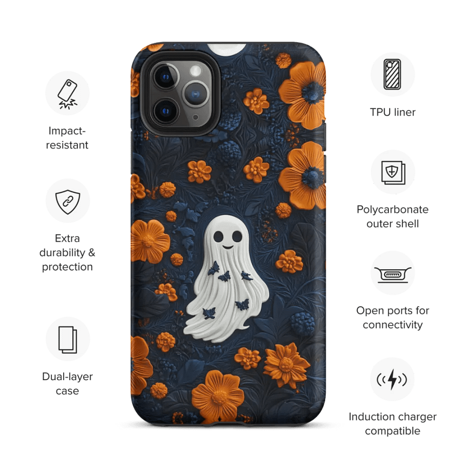 Spooky Floral Ghost iPhone Case – Halloween Edition product image (35)