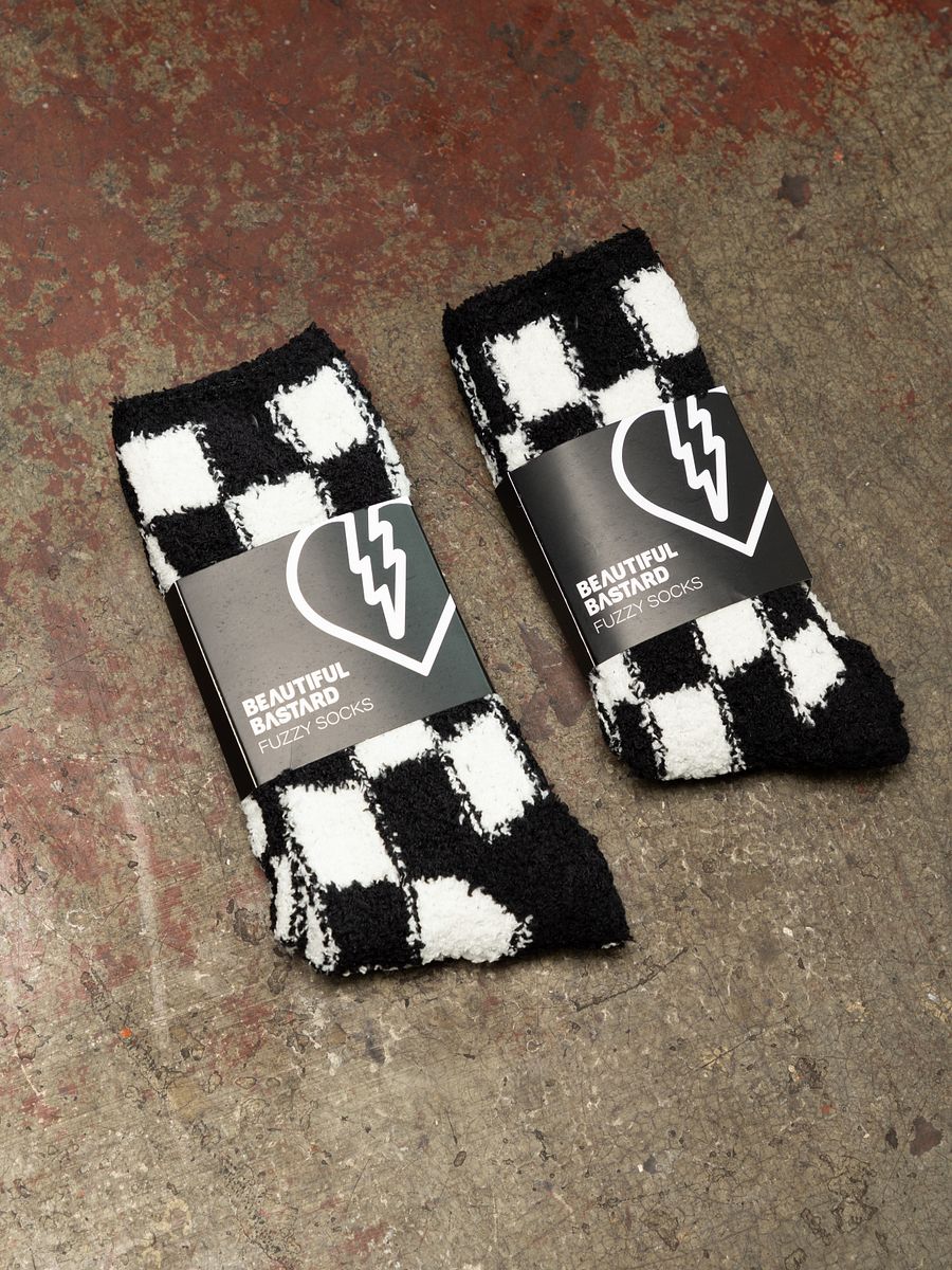 Fuzzy Checkered Socks product image (7)