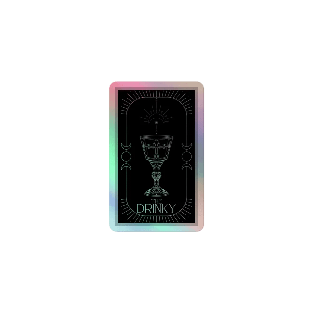 The Drinky Holographic Sticker product image (1)