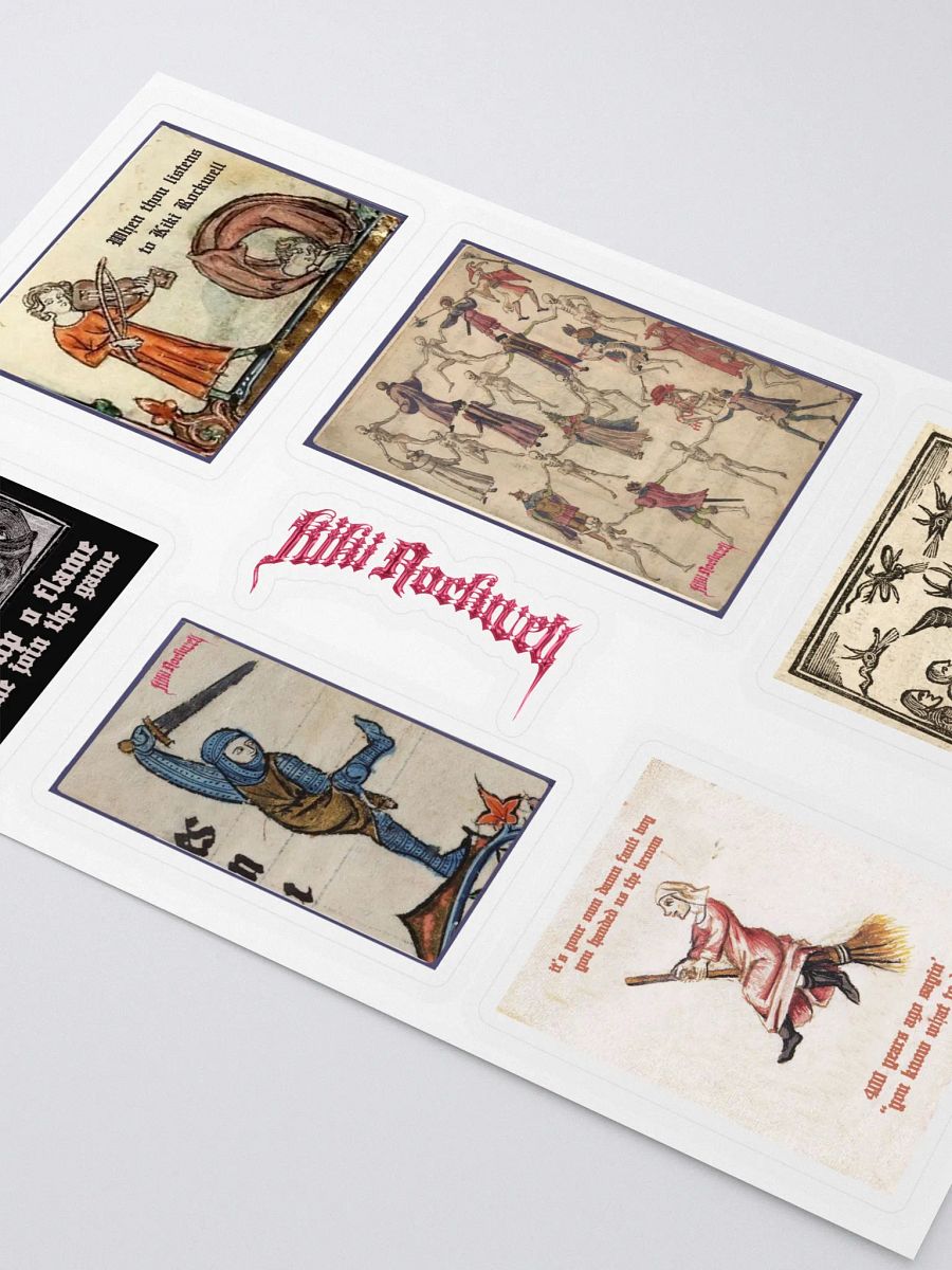 Silly Little Medieval Folk Stickers product image (3)