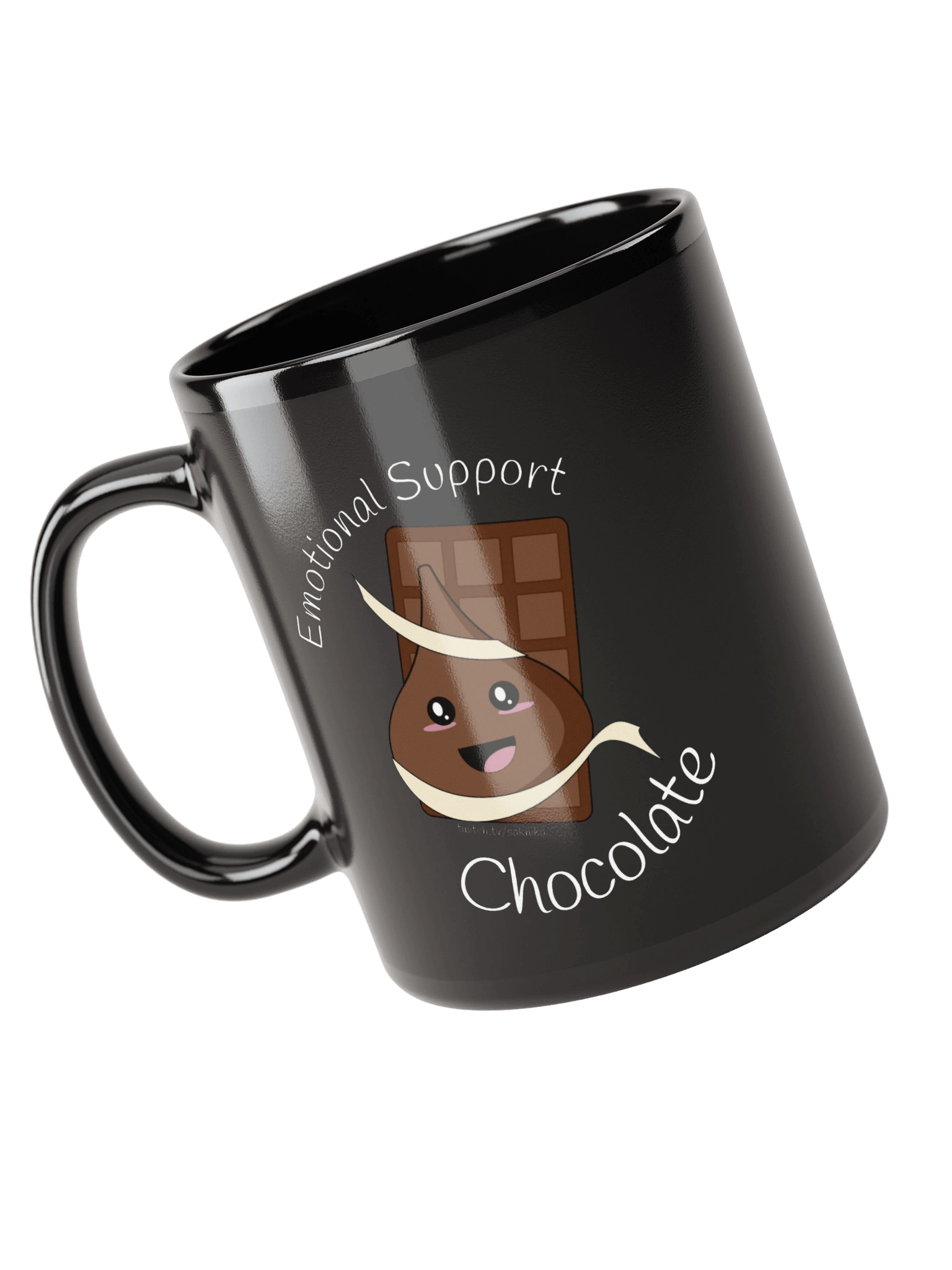 Emotional Support Chocolate Mug - Black product image (5)
